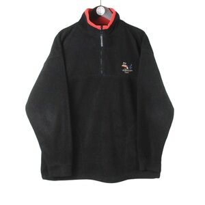 Vintage black and red Guinness Irish beer fleece quarter zip